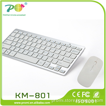 POM Top sale mini wireless keyboard and mouse combo KM-801